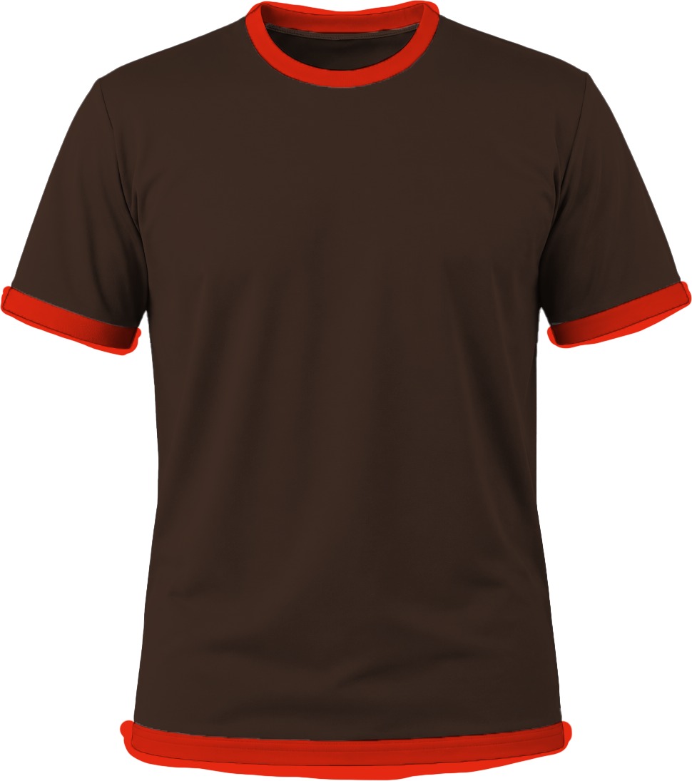 Ringer Ladies Crew Neck T-shirt, Fitted Short Sleeve, Birdseye - Image 10