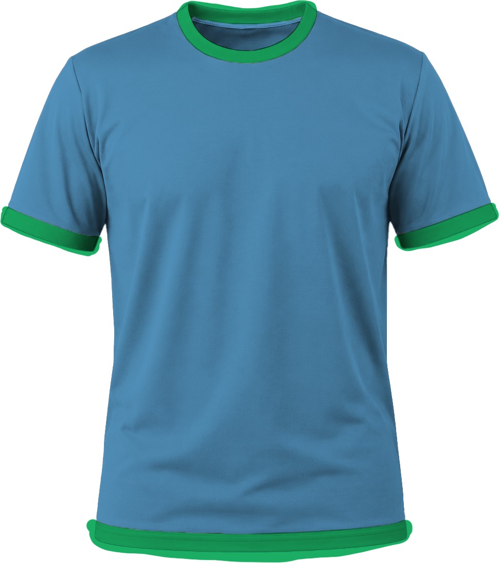 Ringer Ladies Crew Neck T-shirt, Fitted Short Sleeve, Birdseye - Image 12