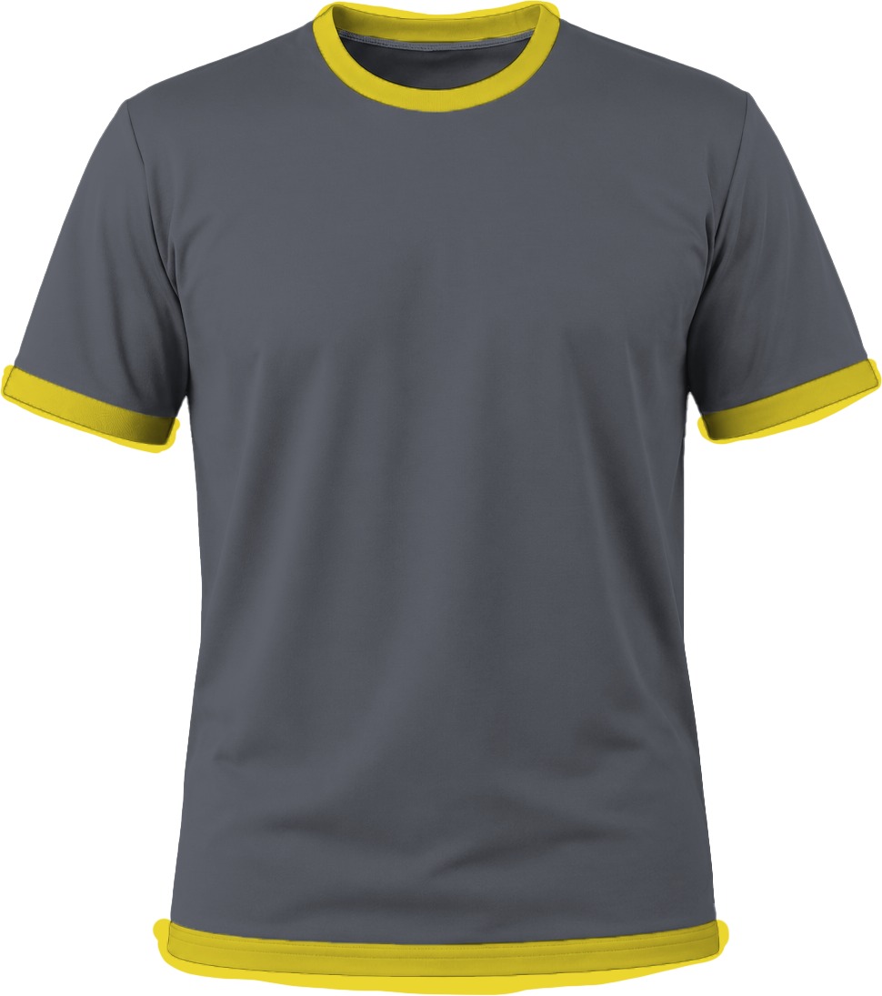 Ringer Ladies Crew Neck T-shirt, Fitted Short Sleeve, Birdseye - Image 14