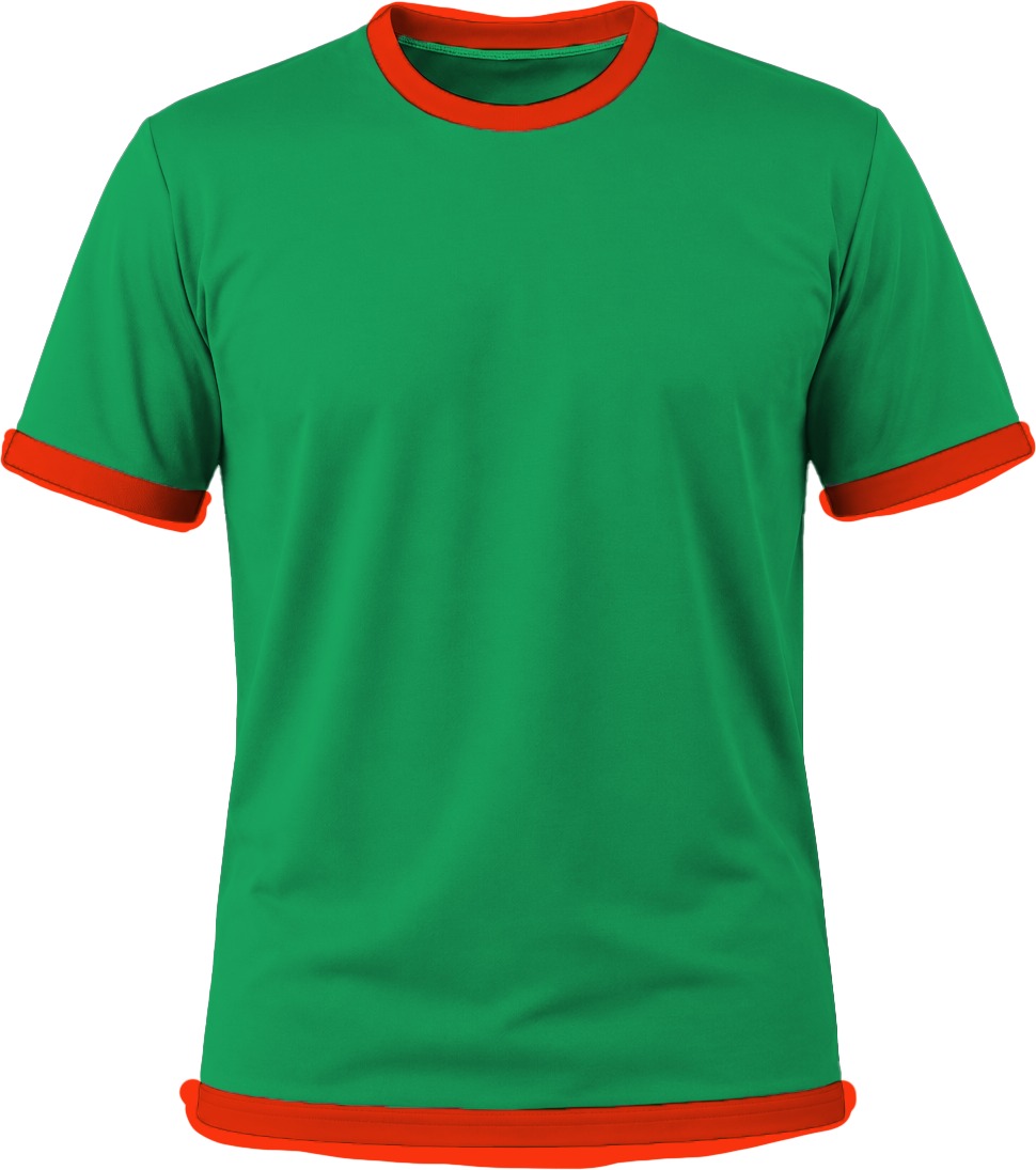 Ringer Ladies Crew Neck T-shirt, Fitted Short Sleeve, Birdseye - Image 17