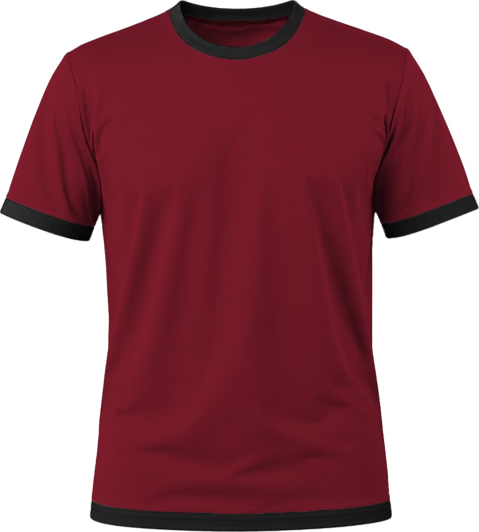 Ringer Ladies Crew Neck T-shirt, Fitted Short Sleeve, Birdseye - Image 4