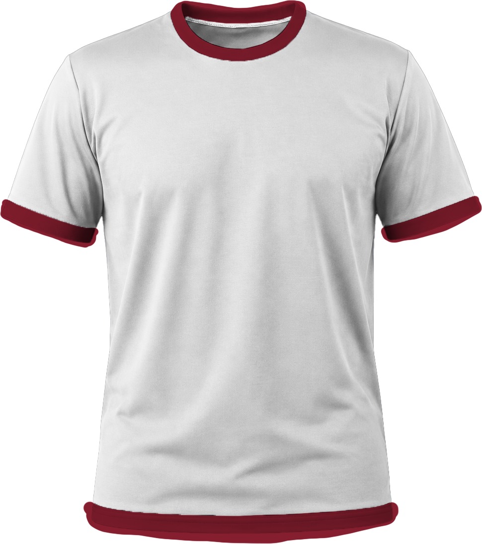 Ringer Ladies Crew Neck T-shirt, Fitted Short Sleeve, Birdseye - Image 6