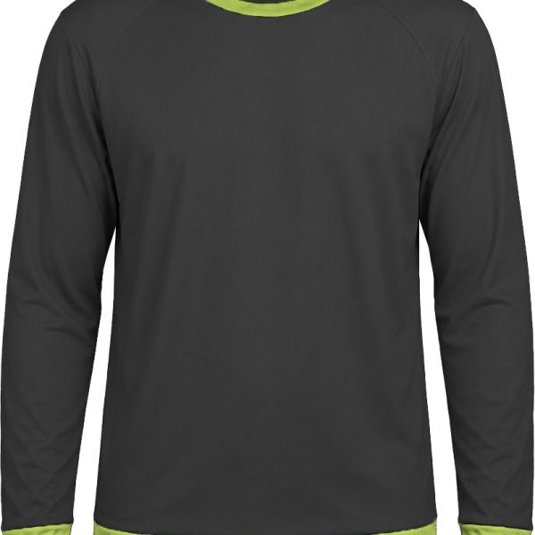 Ringer Ladies Crew Neck T-shirt, Raglan Long Sleeve, Birdseye