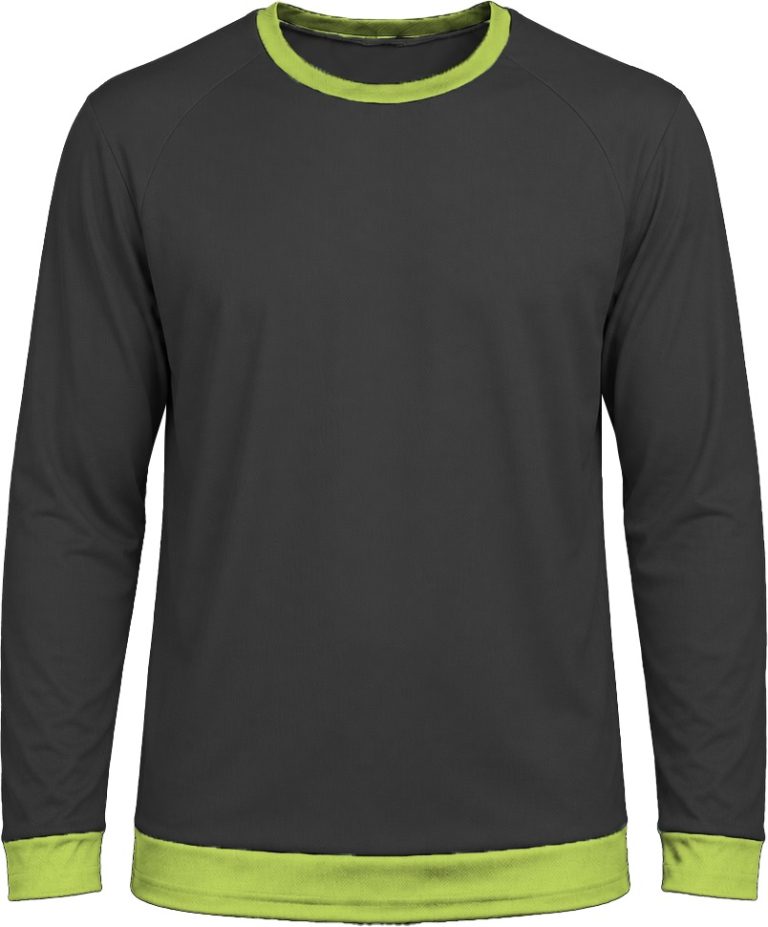 Ringer Ladies Crew Neck T-shirt, Raglan Long Sleeve, Birdseye