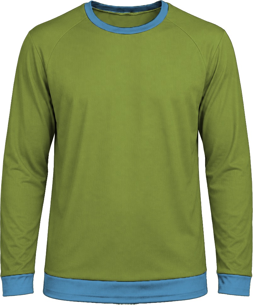 Ringer Ladies Crew Neck T-shirt, Raglan Long Sleeve, Birdseye - Image 11