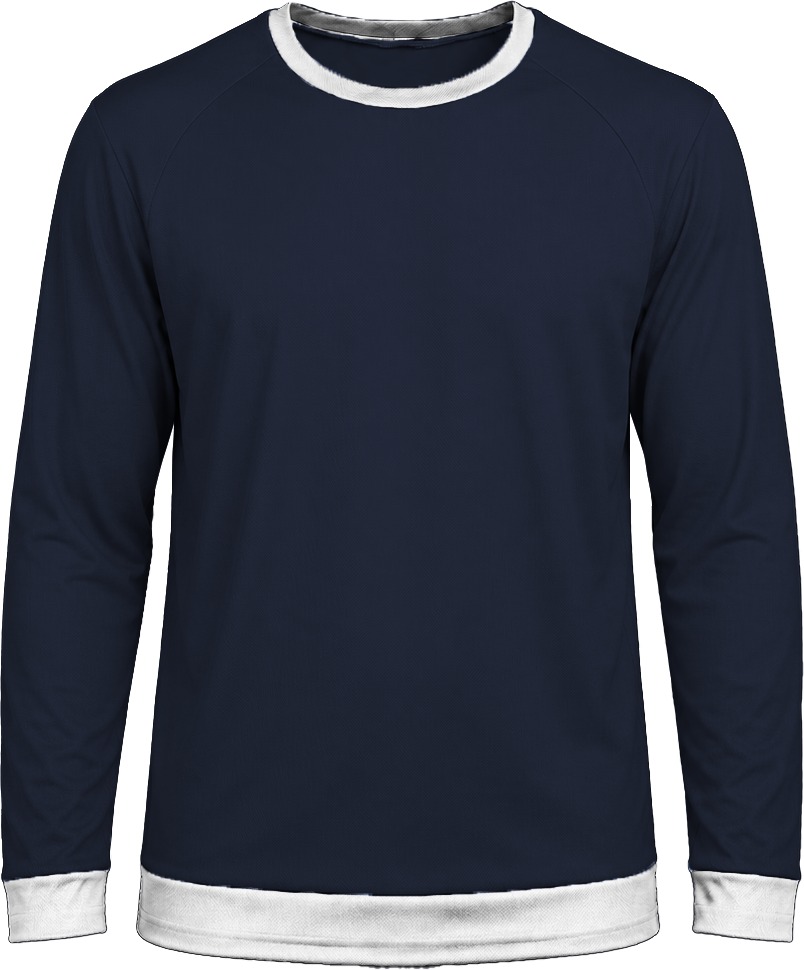 Ringer Ladies Crew Neck T-shirt, Raglan Long Sleeve, Birdseye - Image 15
