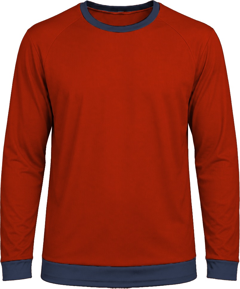Ringer Ladies Crew Neck T-shirt, Raglan Long Sleeve, Birdseye - Image 5
