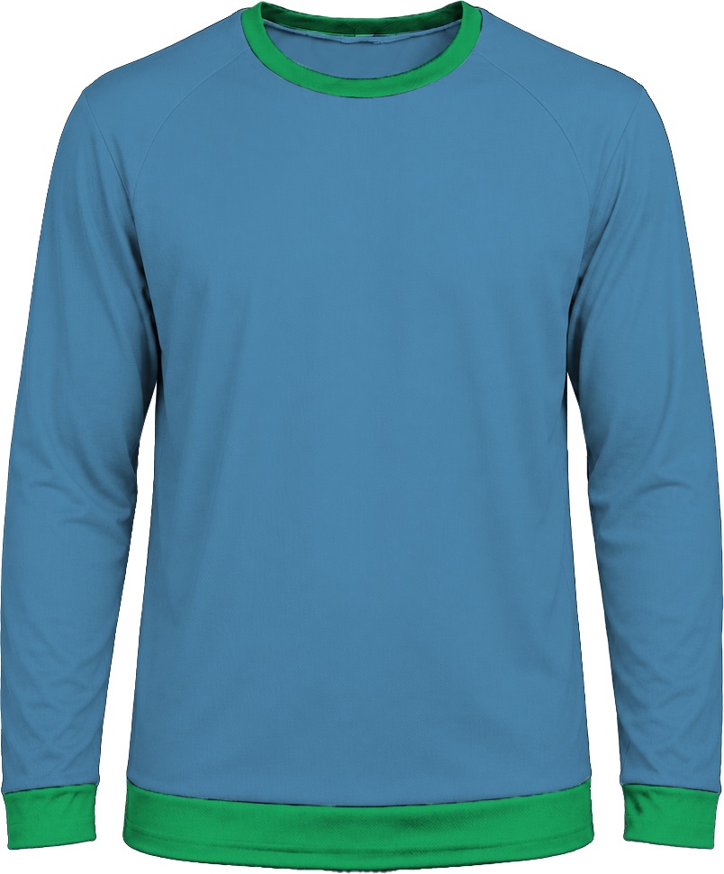 Ringer Ladies Crew Neck T-shirt, Raglan Long Sleeve, Birdseye - Image 7