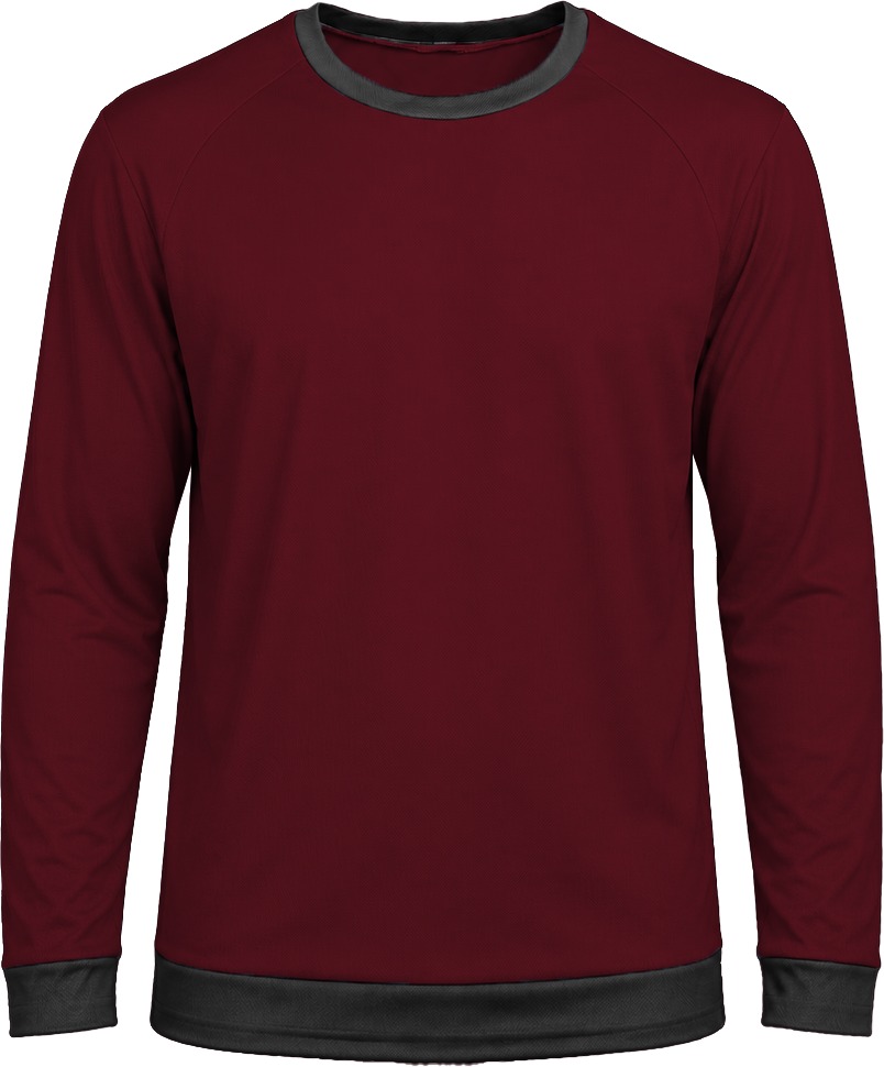 Ringer Ladies Crew Neck T-shirt, Raglan Long Sleeve, Birdseye - Image 8