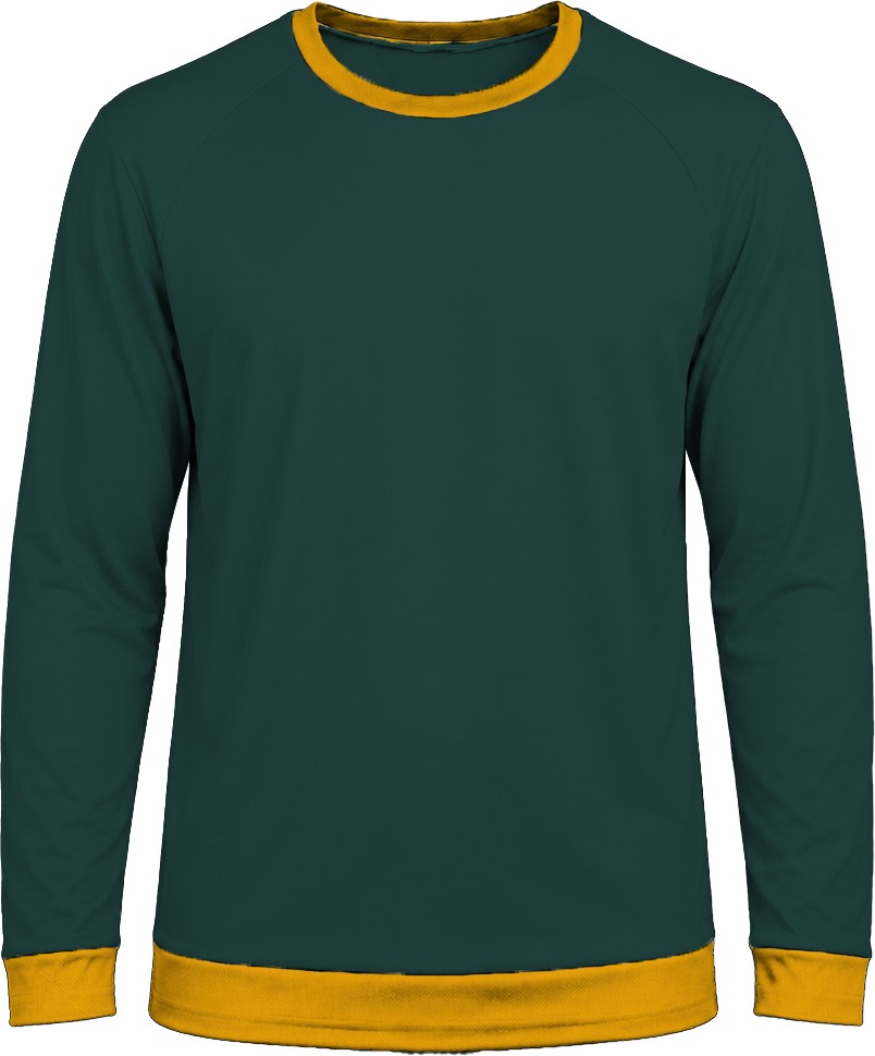 Ringer Ladies Crew Neck T-shirt, Raglan Long Sleeve, Birdseye - Image 9