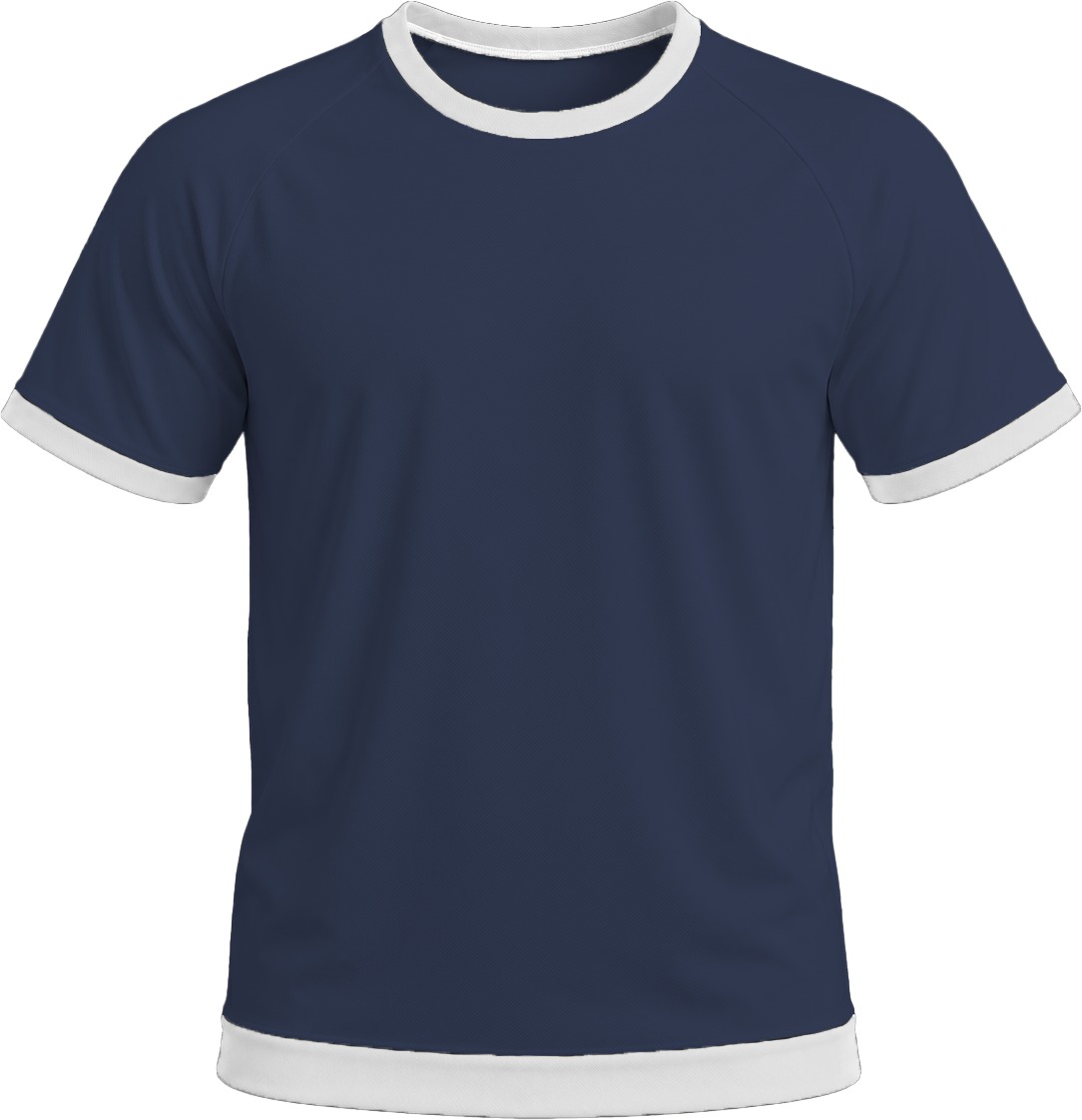Ringer Ladies Crew Neck T-shirt, Raglan Short Sleeve, Birdseye - Image 10