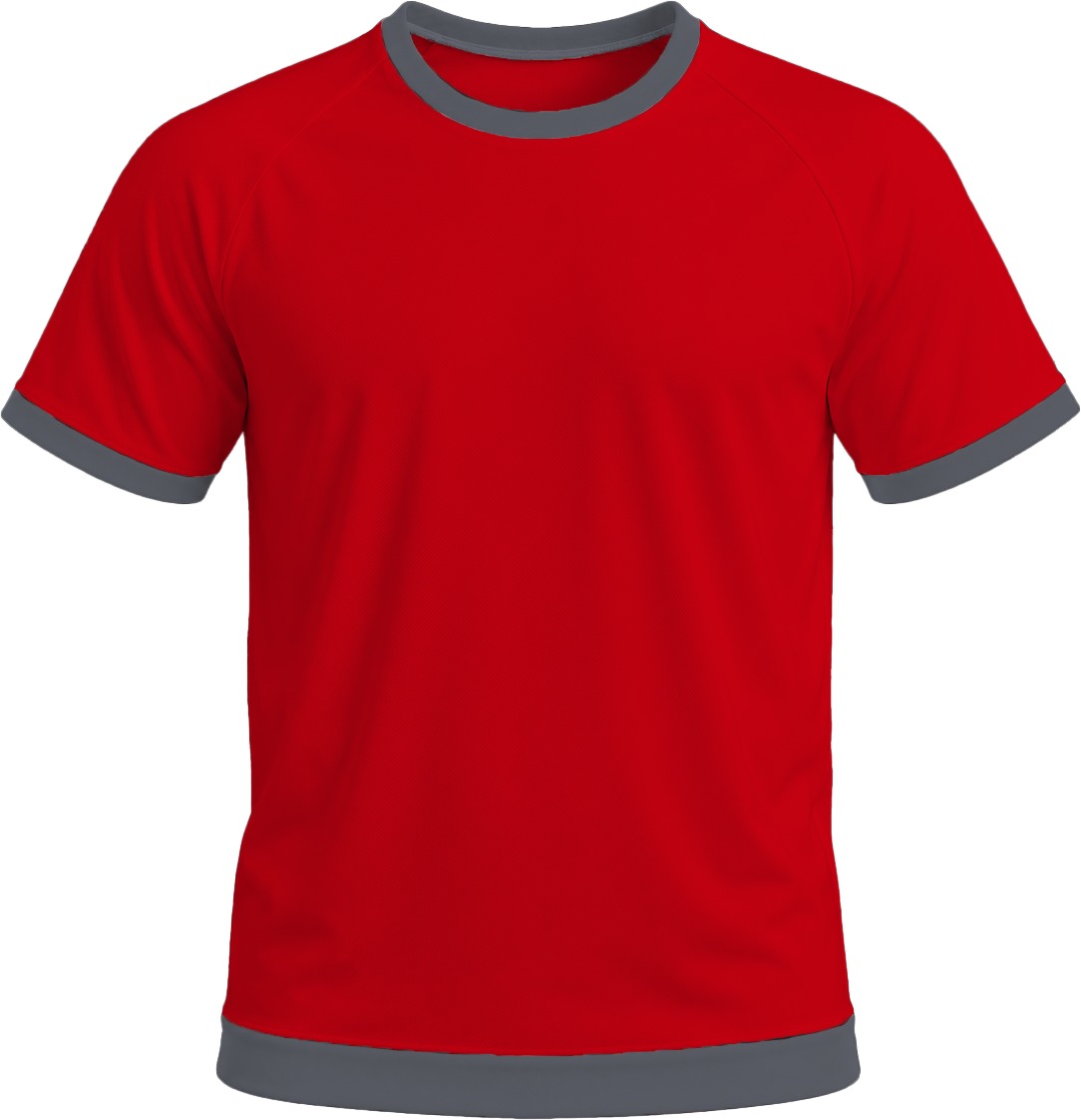 Ringer Ladies Crew Neck T-shirt, Raglan Short Sleeve, Birdseye - Image 15