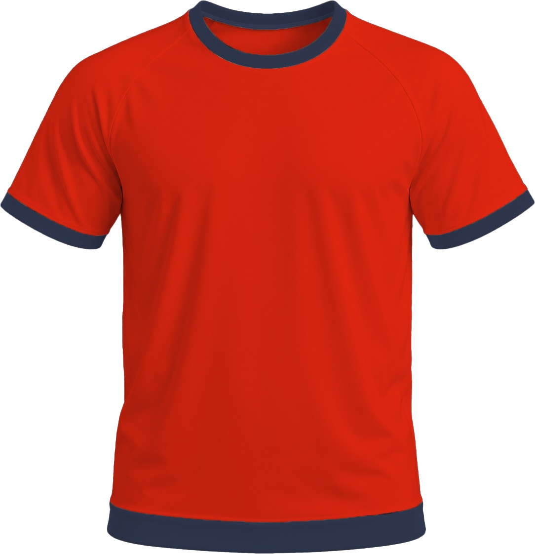 Ringer Ladies Crew Neck T-shirt, Raglan Short Sleeve, Birdseye - Image 16