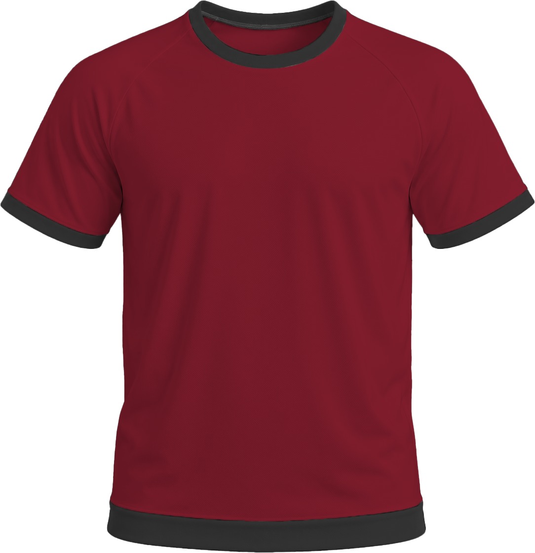 Ringer Ladies Crew Neck T-shirt, Raglan Short Sleeve, Birdseye - Image 9