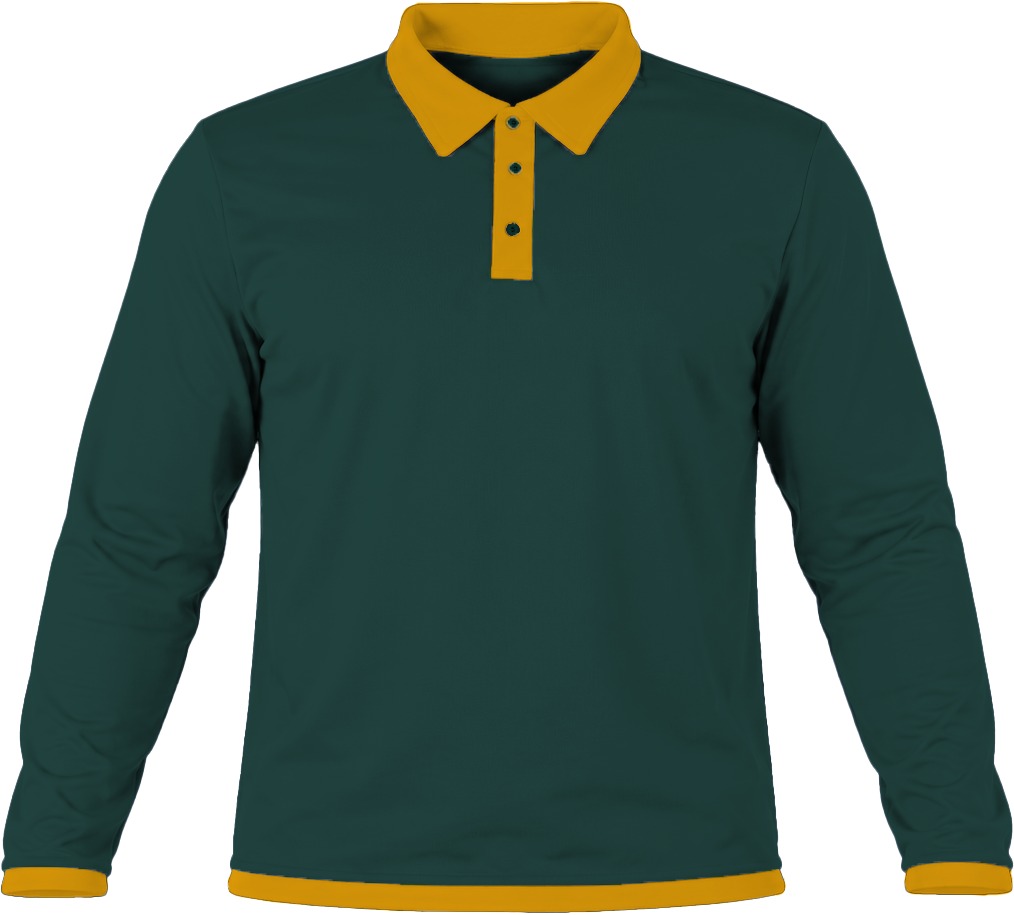 Ringer Ladies Golf Shirt, Fitted Long Sleeve, Birdseye - Image 10