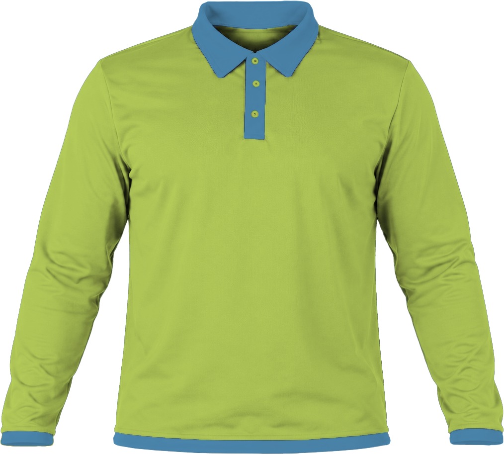 Ringer Ladies Golf Shirt, Fitted Long Sleeve, Birdseye - Image 13
