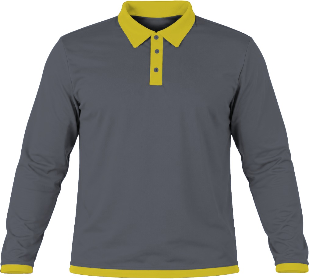 Ringer Ladies Golf Shirt, Fitted Long Sleeve, Birdseye - Image 16