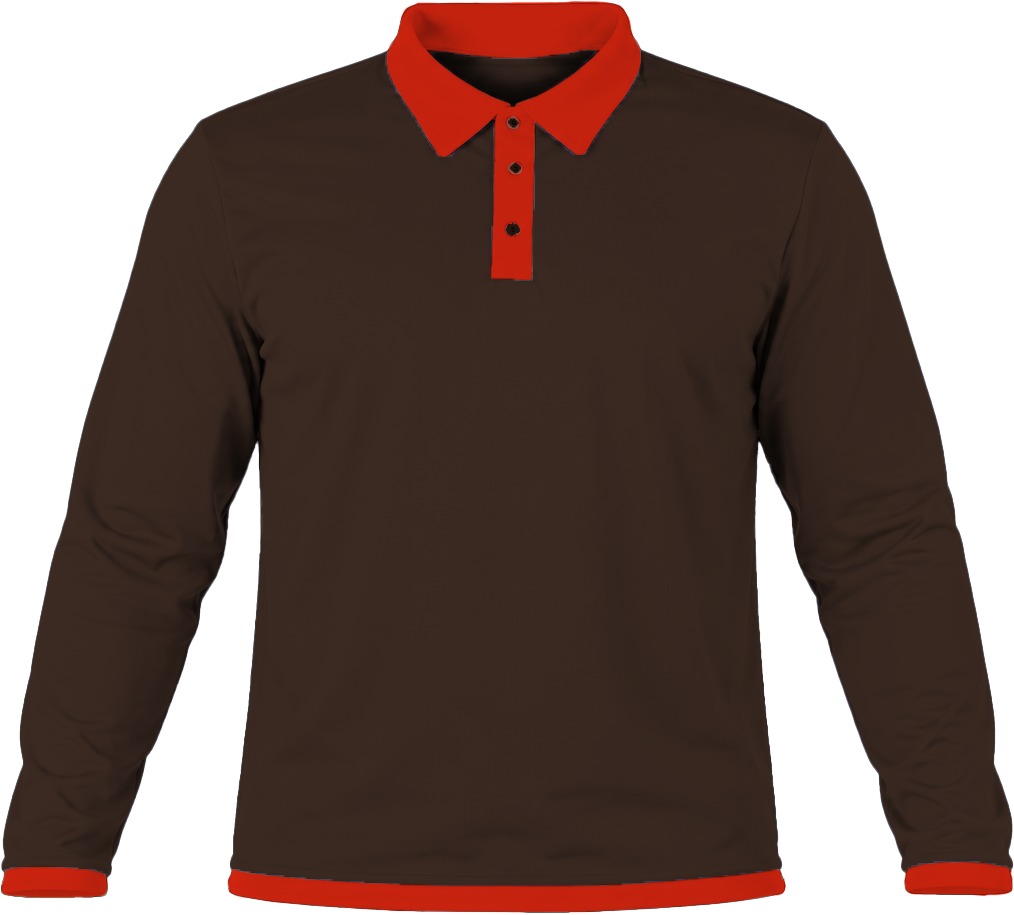 Ringer Ladies Golf Shirt, Fitted Long Sleeve, Birdseye - Image 17