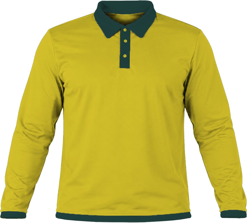 Ringer Ladies Golf Shirt, Fitted Long Sleeve, Birdseye - Image 3