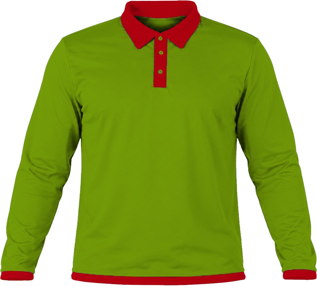Ringer Ladies Golf Shirt, Fitted Long Sleeve, Birdseye - Image 4