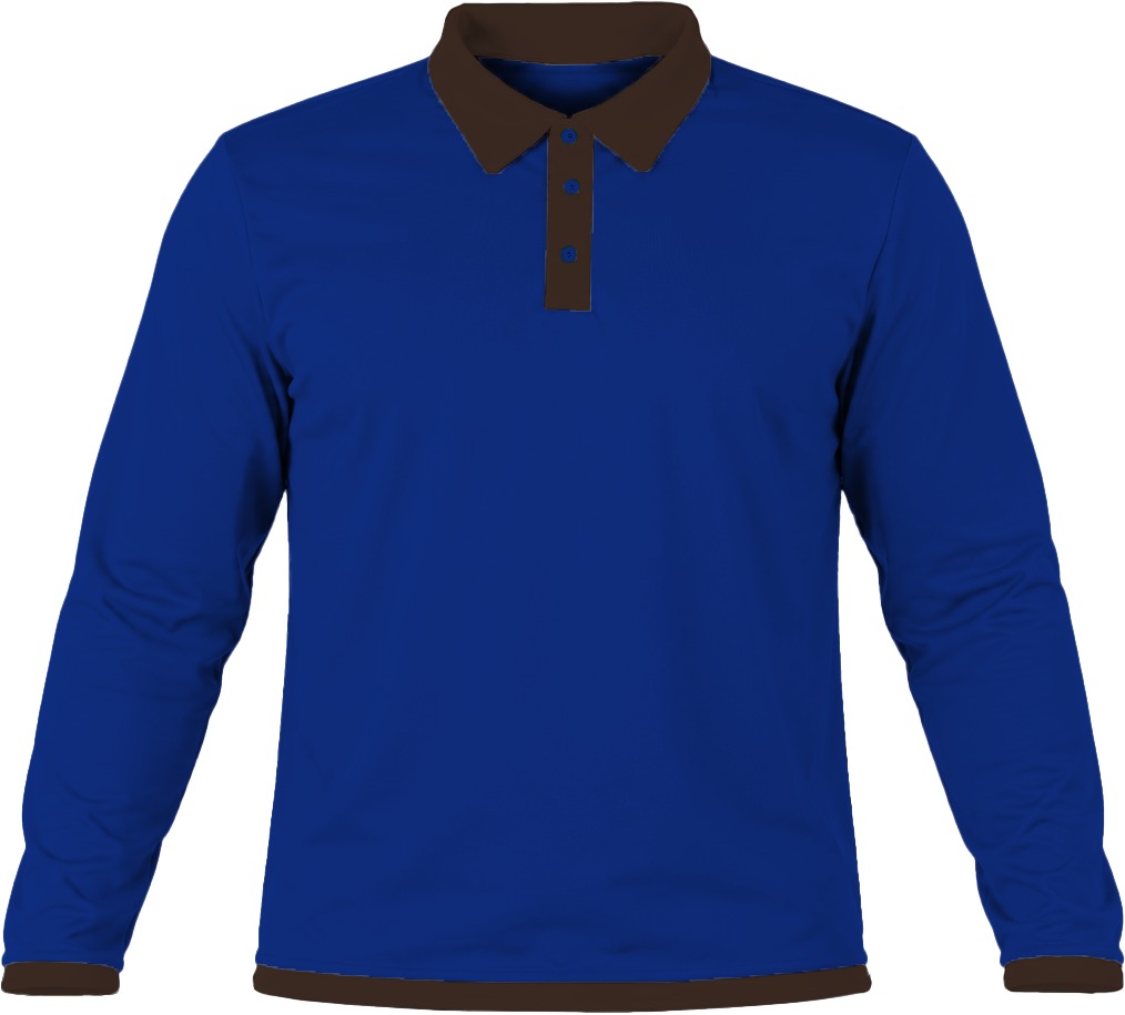 Ringer Ladies Golf Shirt, Fitted Long Sleeve, Birdseye - Image 9