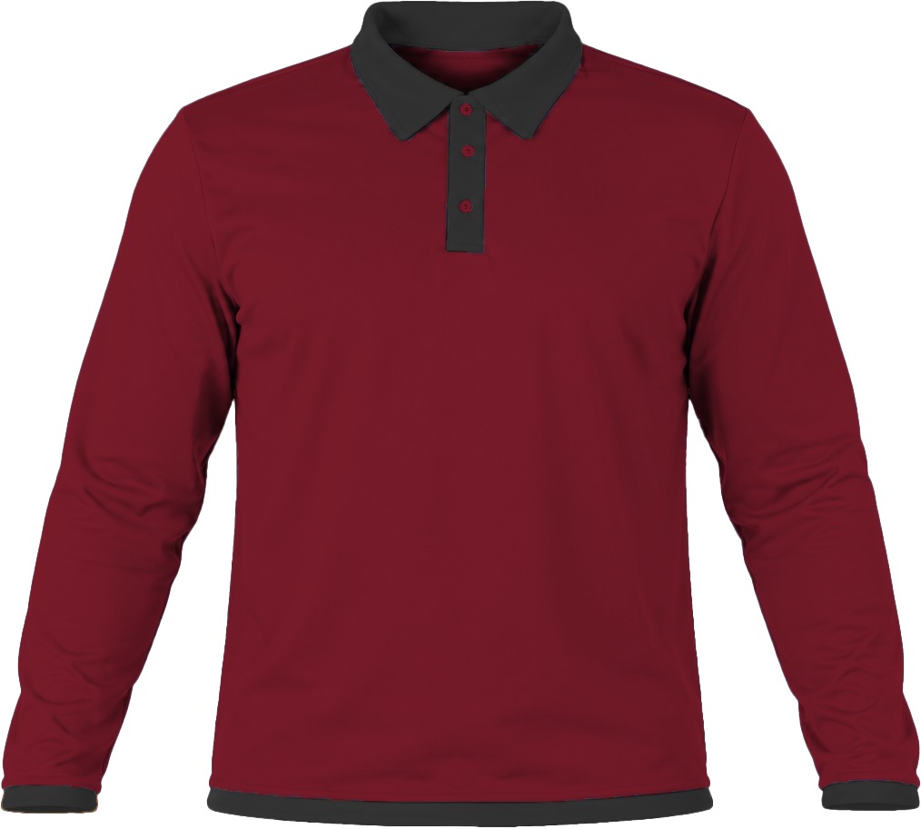 Ringer Ladies Golf Shirt, Fitted Long Sleeve, Reverse Birdseye - Image 8