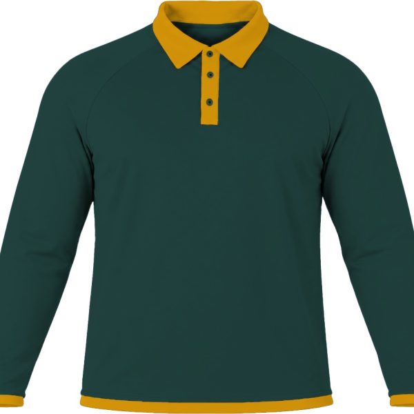 Ringer Ladies Golf Shirt, Raglan Long Sleeve, Birdseye