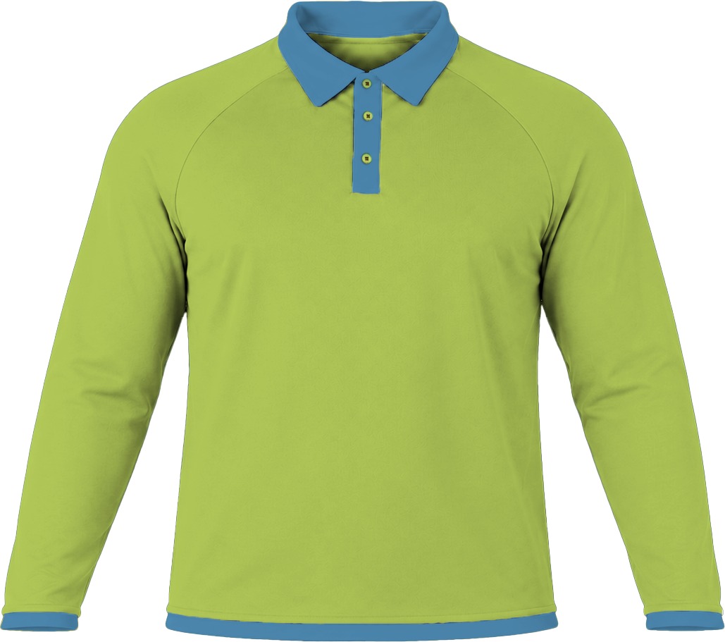 Ringer Ladies Golf Shirt, Raglan Long Sleeve, Birdseye - Image 10