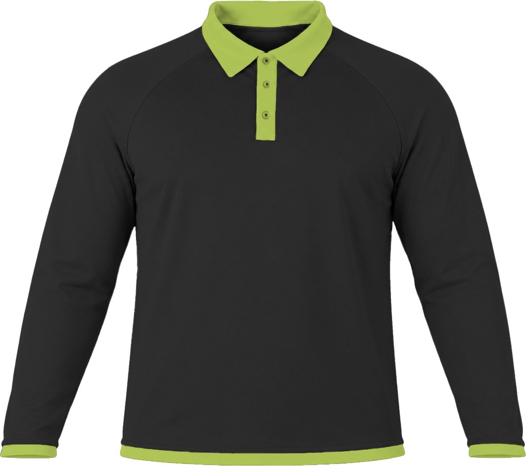 Ringer Ladies Golf Shirt, Raglan Long Sleeve, Birdseye - Image 13