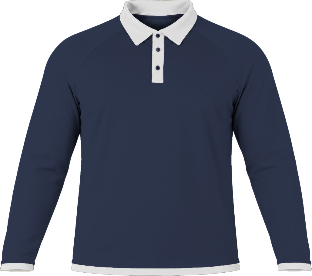 Ringer Ladies Golf Shirt, Raglan Long Sleeve, Birdseye - Image 15
