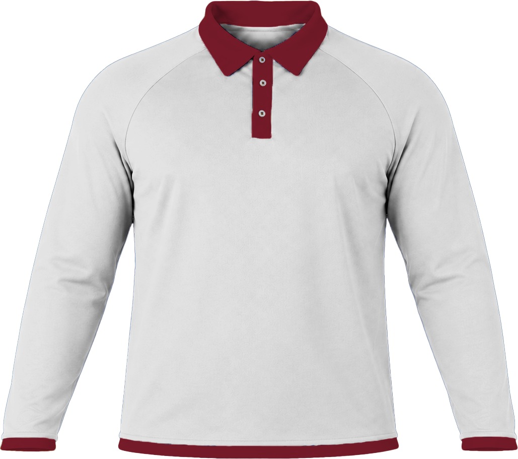 Ringer Ladies Golf Shirt, Raglan Long Sleeve, Birdseye - Image 2