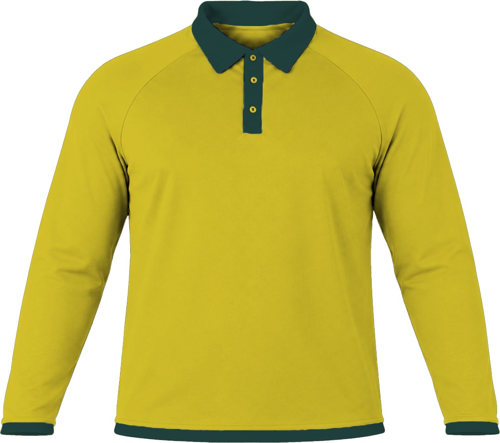 Ringer Ladies Golf Shirt, Raglan Long Sleeve, Birdseye - Image 3