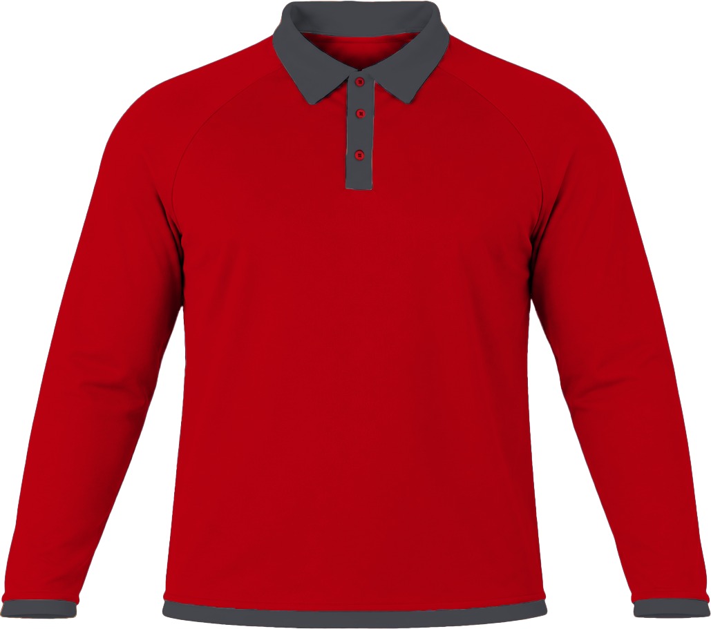 Ringer Ladies Golf Shirt, Raglan Long Sleeve, Birdseye - Image 5