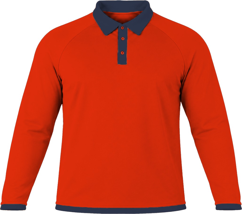 Ringer Ladies Golf Shirt, Raglan Long Sleeve, Birdseye - Image 7