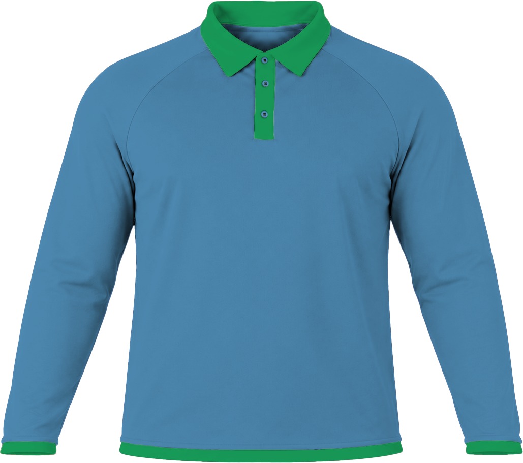 Ringer Ladies Golf Shirt, Raglan Long Sleeve, Reverse Birdseye - Image 8
