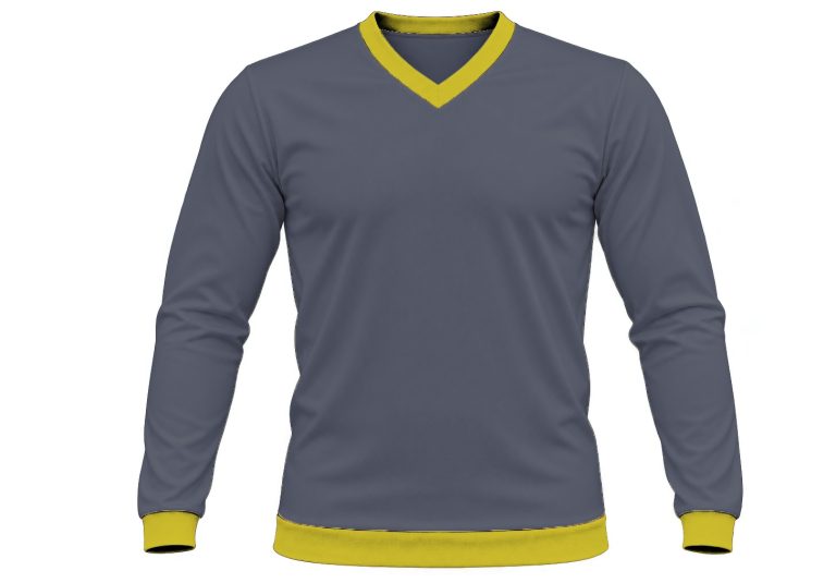 Ringer Ladies V-Neck T-shirt, Fitted Long Sleeve, Birdseye
