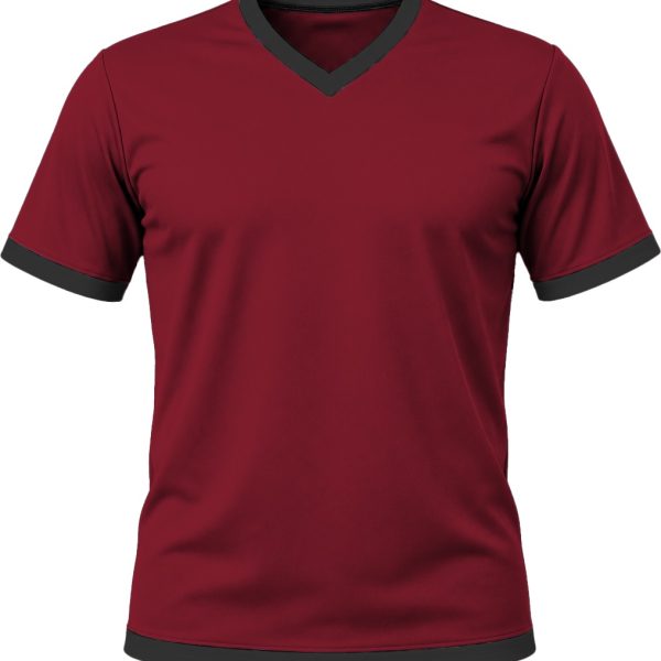 Ringer Ladies V-Neck T-shirt, Fitted Short Sleeve, Birdseye