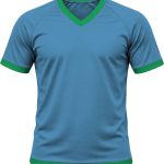 Ringer Ladies V-Neck T-shirt, Raglan Short Sleeve, Birdseye