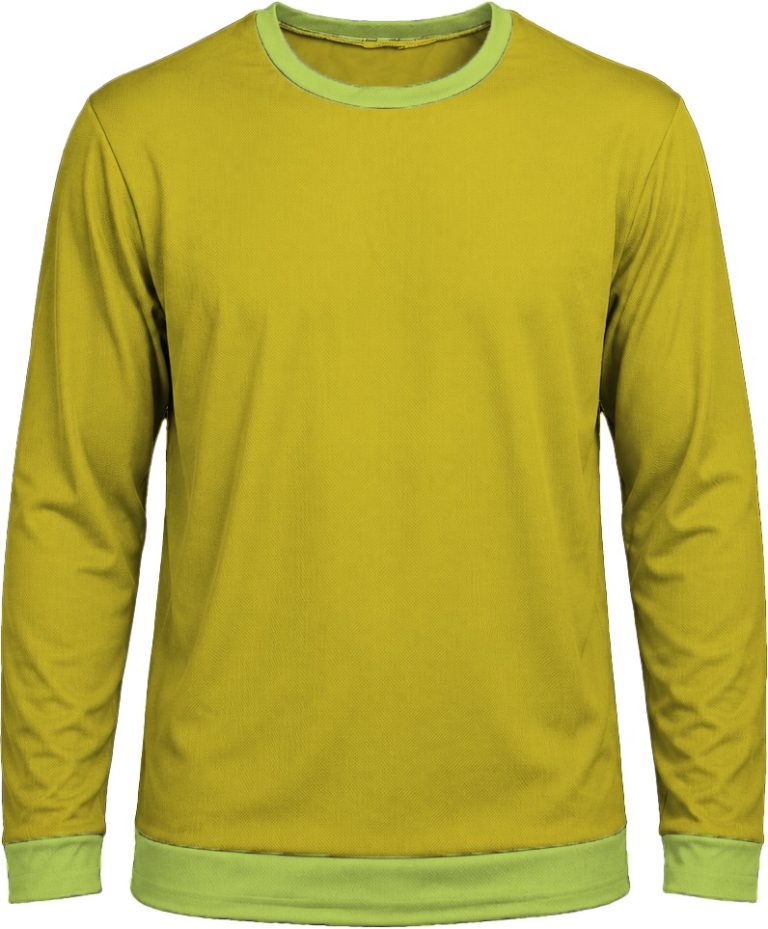 Ringer Unisex Crew Neck T-shirt, Fitted Long Sleeve, Birdseye
