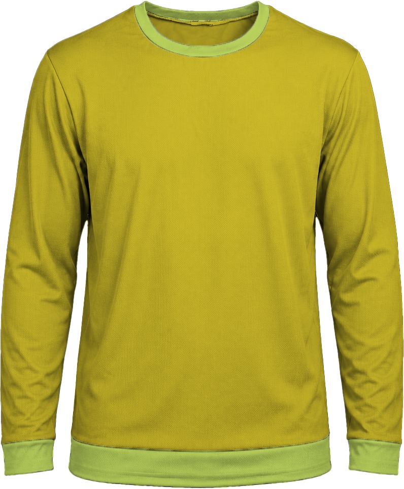 Ringer Unisex Crew Neck T-shirt, Fitted Long Sleeve, Birdseye