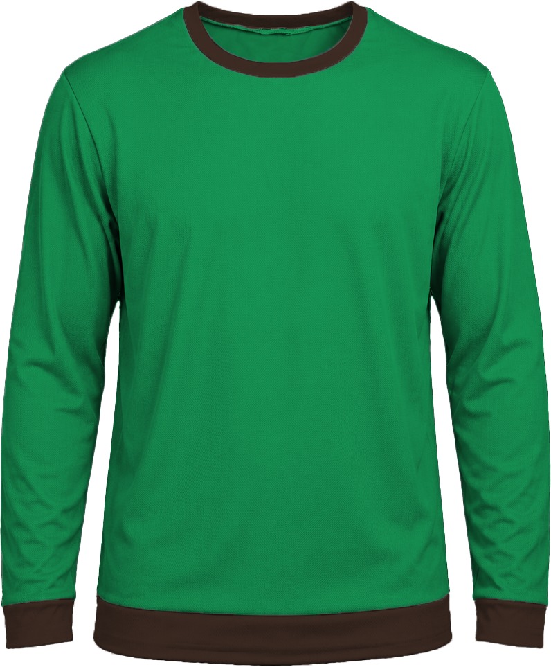 Ringer Unisex Crew Neck T-shirt, Fitted Long Sleeve, Birdseye - Image 10