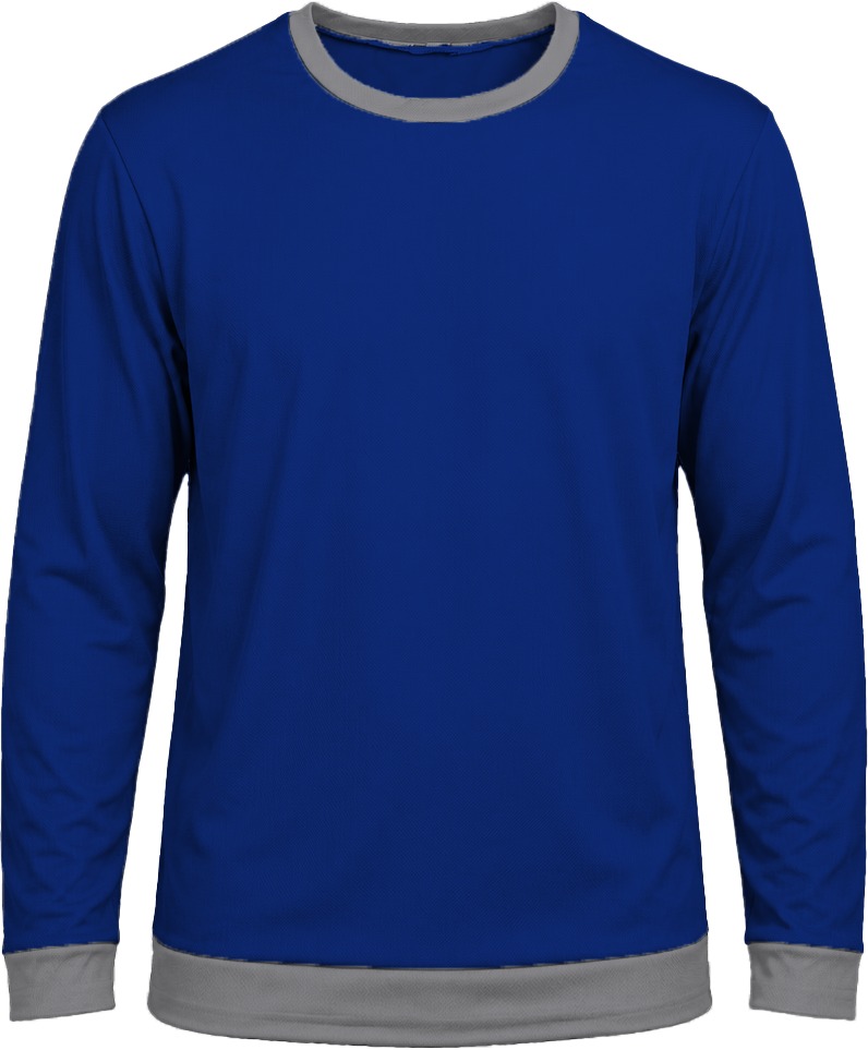 Ringer Unisex Crew Neck T-shirt, Fitted Long Sleeve, Birdseye - Image 15