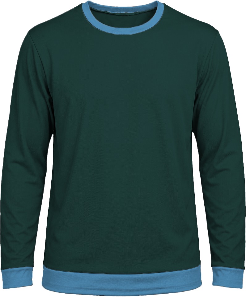 Ringer Unisex Crew Neck T-shirt, Fitted Long Sleeve, Birdseye - Image 18