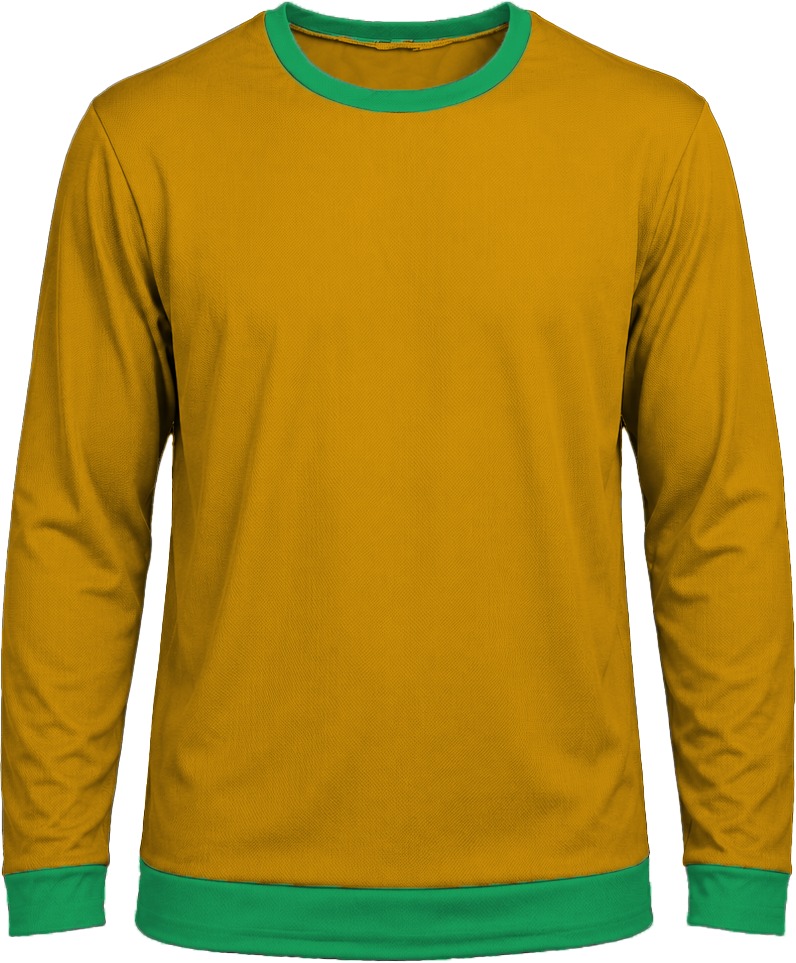 Ringer Unisex Crew Neck T-shirt, Fitted Long Sleeve, Birdseye - Image 8