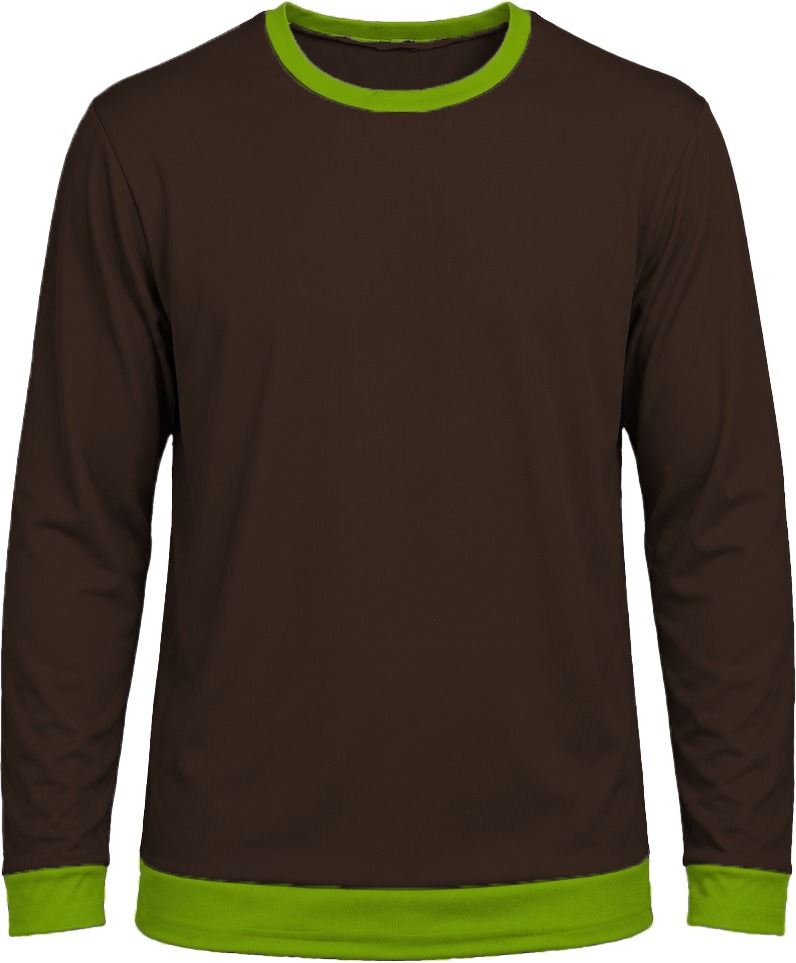 Ringer Unisex Crew Neck T-shirt, Fitted Long Sleeve, Birdseye - Image 9