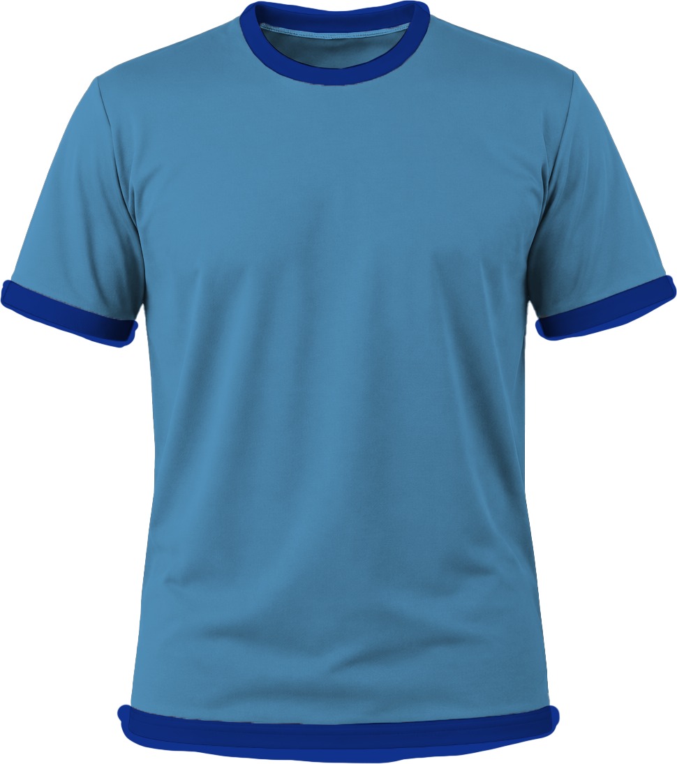 Ringer Unisex Crew Neck T-shirt, Fitted Short Sleeve, Birdseye - Image 11