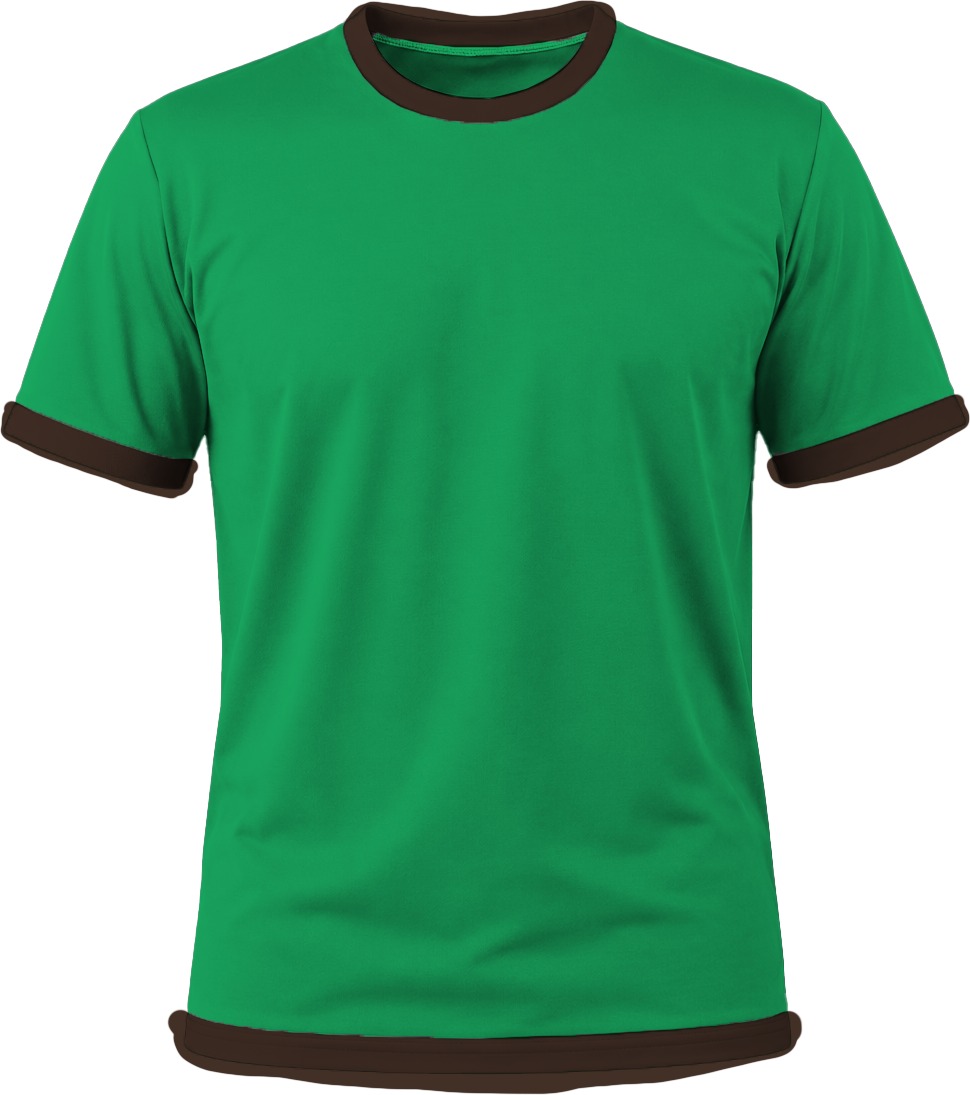 Ringer Unisex Crew Neck T-shirt, Fitted Short Sleeve, Birdseye - Image 12