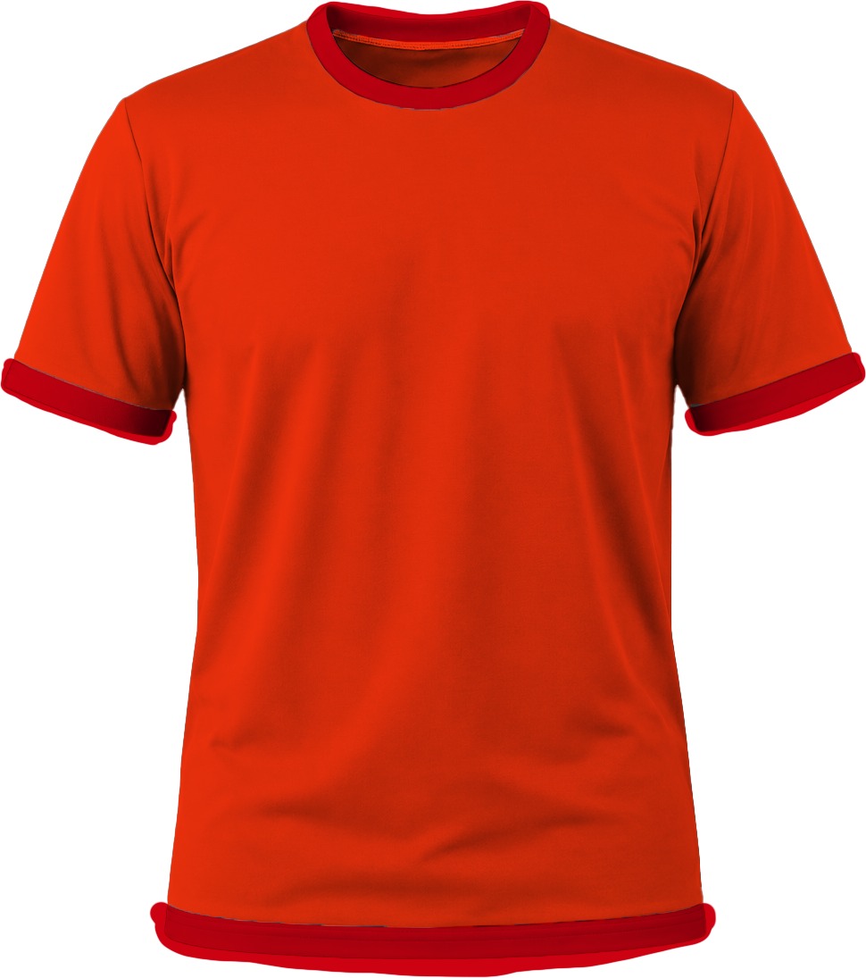 Ringer Unisex Crew Neck T-shirt, Fitted Short Sleeve, Birdseye - Image 13