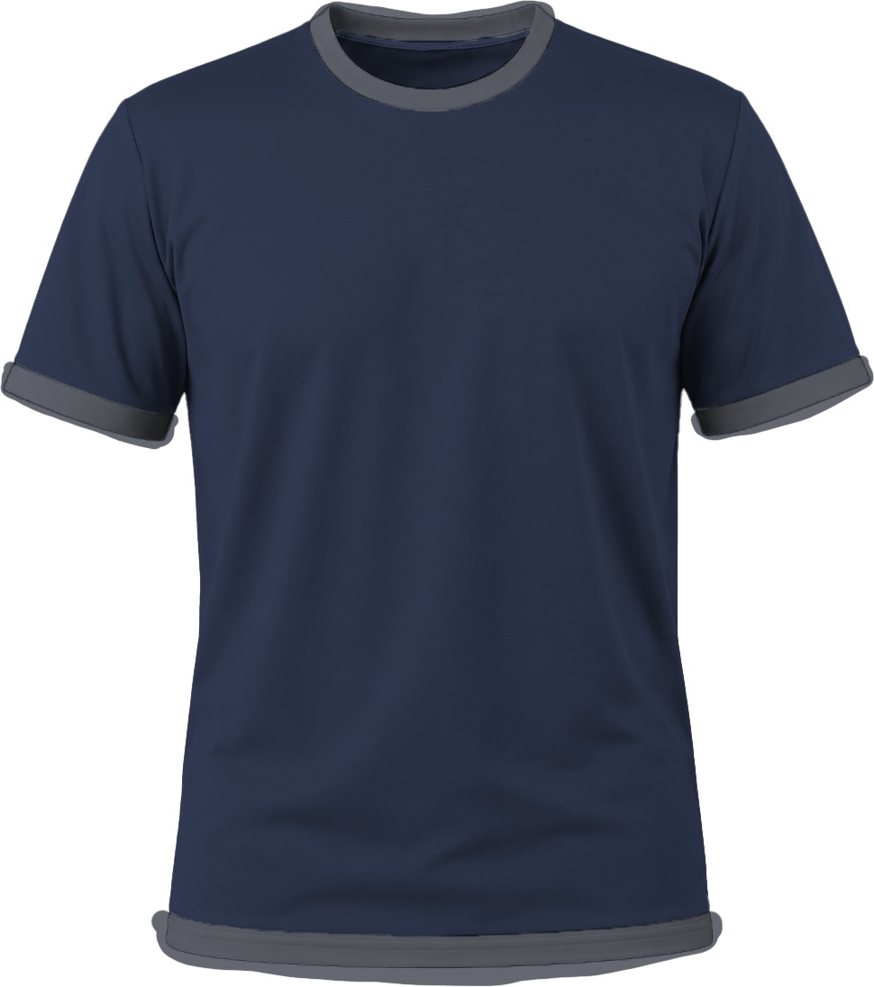 Ringer Unisex Crew Neck T-shirt, Fitted Short Sleeve, Birdseye - Image 18
