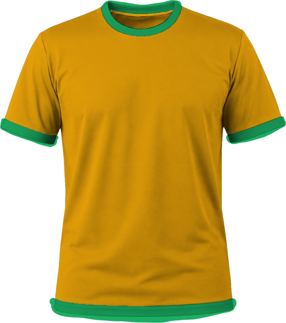 Ringer Unisex Crew Neck T-shirt, Fitted Short Sleeve, Birdseye - Image 19